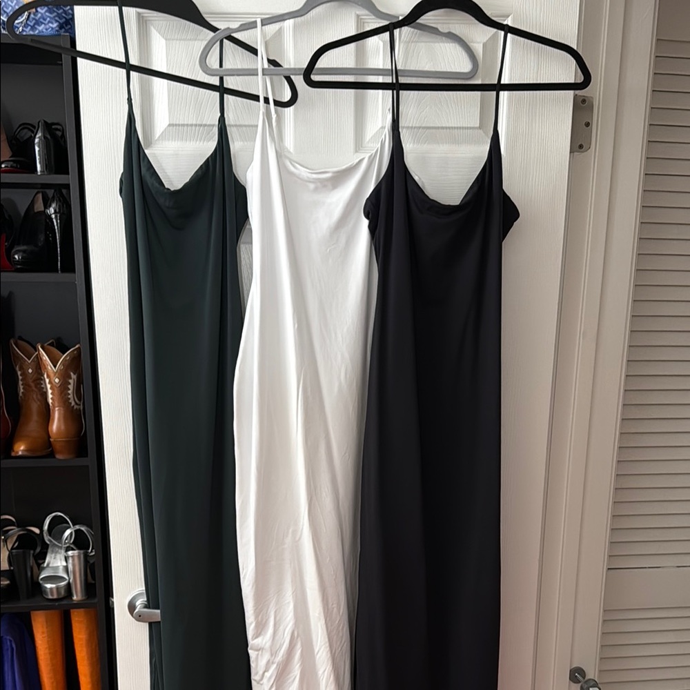 Aritzia Contour Maxi Dresses (Black and White ONLY) - Large - 2 dresses!
